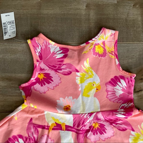 The Children's Place Baby Girls Sleeveless Tropical Print Skater Dress - Picture 6 of 6